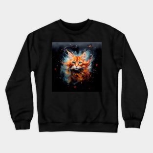 Beautiful Ginger Cat Crewneck Sweatshirt